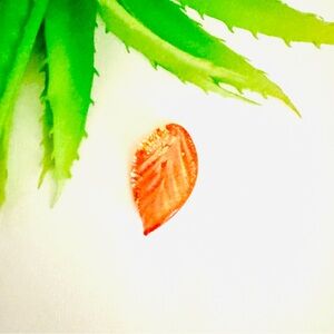 Vibrant Gold and Orange Leaf Glass Pendant